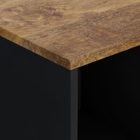 Credenza con 2 Ante 80x33x75 cm in Legno Massello di Mango 352924