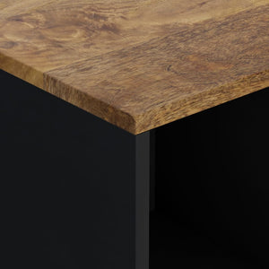 Credenza con 2 Ante 80x33x75 cm in Legno Massello di Mango 352924