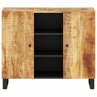 Credenza con 2 Ante 90x33x75 cm in Legno Massello di Mangocod mxl 127312