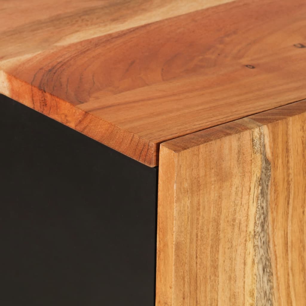 Credenza con 2 Ante 90x33x75 cm in Legno Massello di Acacia 352926