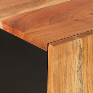 Credenza con 2 Ante 90x33x75 cm in Legno Massello di Acacia 352926