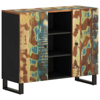 vidaXL Credenza con 2 Ante 90x33x75 cm in Legno Massello di Recupero