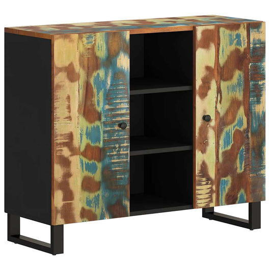 vidaXL Credenza con 2 Ante 90x33x75 cm in Legno Massello di Recupero
