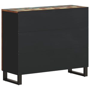 vidaXL Credenza con 2 Ante 90x33x75 cm in Legno Massello di Recupero