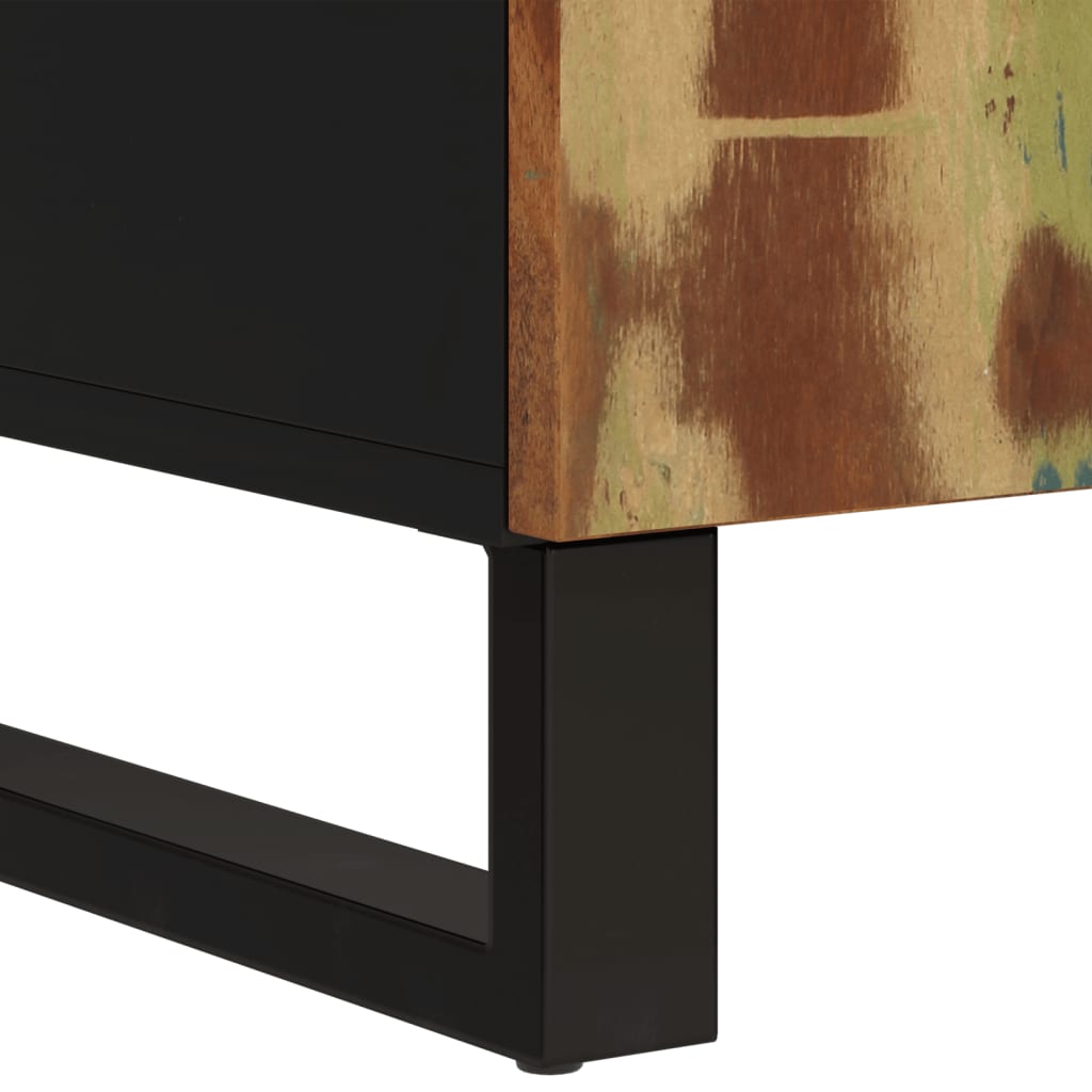 Credenza con 2 Ante 90x33x75 cm in Legno Massello di Recupero 352927