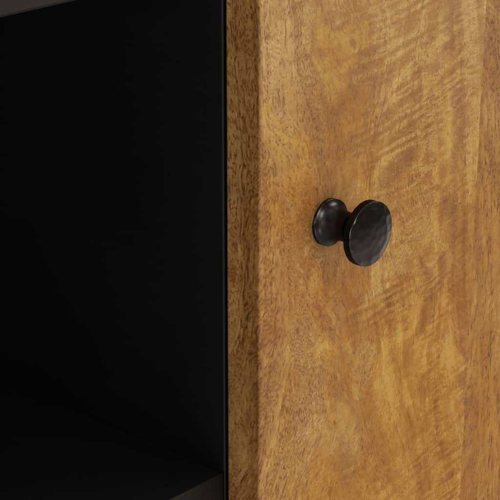 Credenza con 2 Ante 90x33x75 cm in Legno Massello di Mango 352928