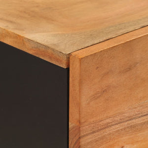 vidaXL Credenza con 3 Ante 40x33x110 cm Legno Massello Acacia e Ferro