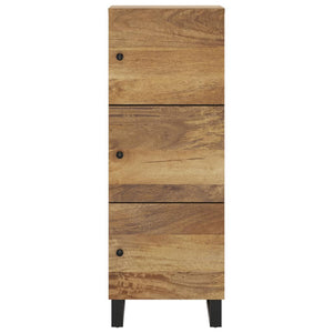 vidaXL Credenza con 3 Ante 40x33x110 cm Legno Massello Mango e Ferro