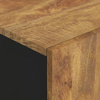 Credenza con Cassetto 60x33x100 cm Legno Massello Mango e Ferro 352936