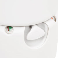 Toilette Integrata da Campeggio Bianca 24x17 L HDPE e Acciaio 154409