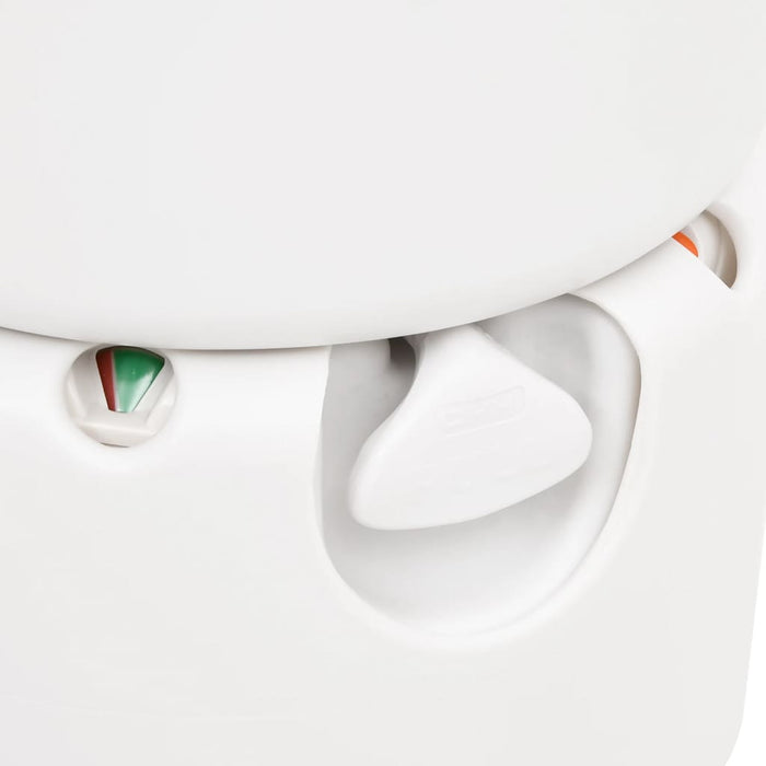 Toilette Integrata da Campeggio Bianca 24x17 L HDPE e Acciaio 154409