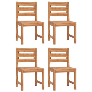 Sedie da Giardino 4 pz il Legno Massello di Teak cod mxl 10133