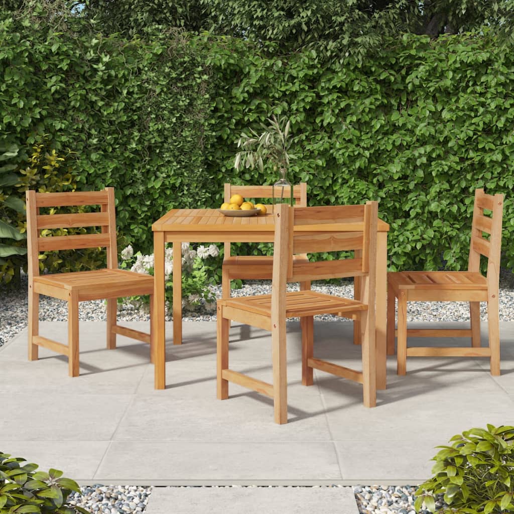 Sedie da Giardino 4 pz il Legno Massello di Teak 3157174
