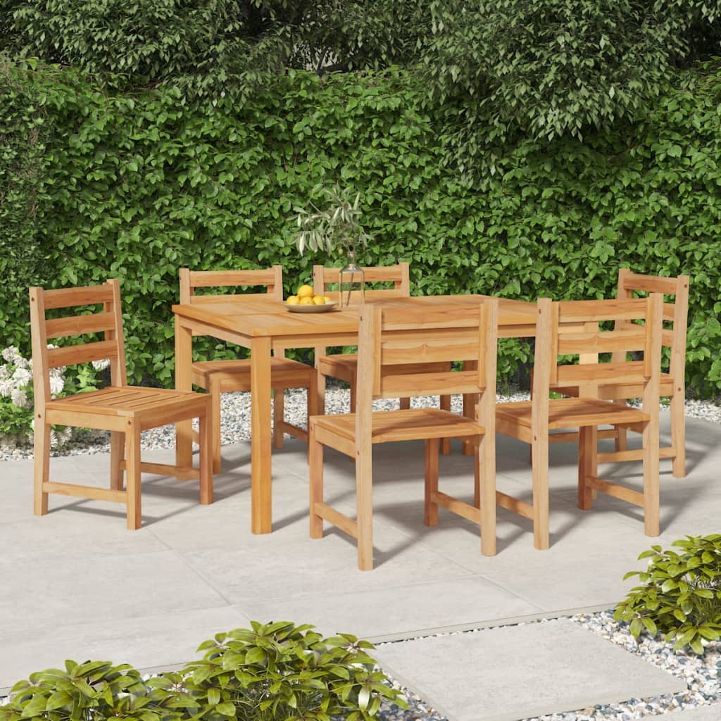 Sedie da Giardino 6 pz in Legno Massello di Teak 3157175