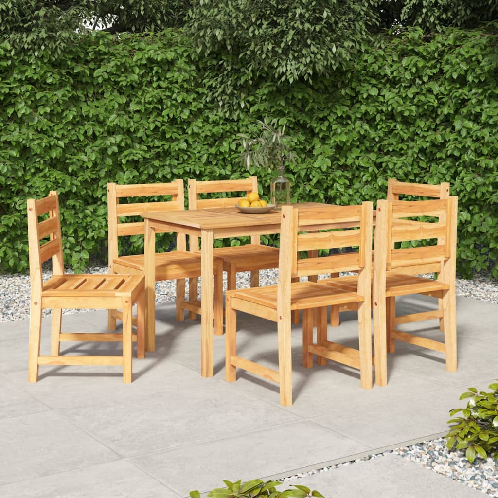 Set da Pranzo da Giardino 7 pz in Legno Massello di Teak cod mxl 41130