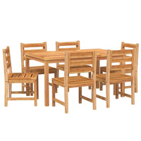 Set da Pranzo da Giardino 7 pz in Legno Massello di Teak cod mxl 43665