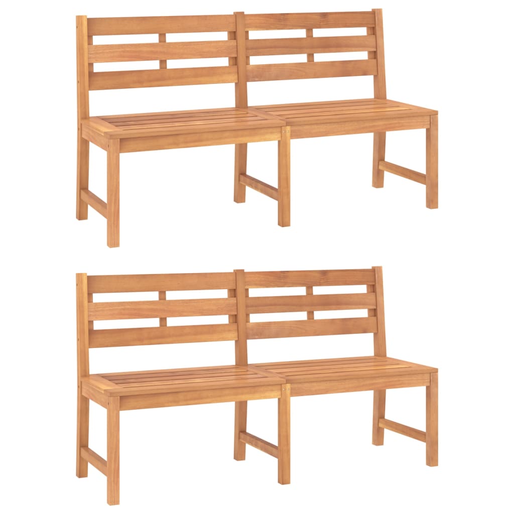 Set da Pranzo per Giardino 3 pz in Legno Massello di Teak cod mxl 35406