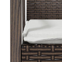 Sedie Giardino con Cuscini 2pz Marroni 5,56x57x83 cm Polyrattan 364095
