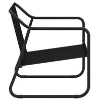 Panca da Giardino 2 Posti con Cuscino Antracite in Acciaio 364106