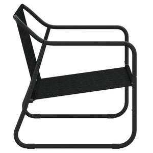 Panca da Giardino 2 Posti con Cuscino Antracite in Acciaio 364106