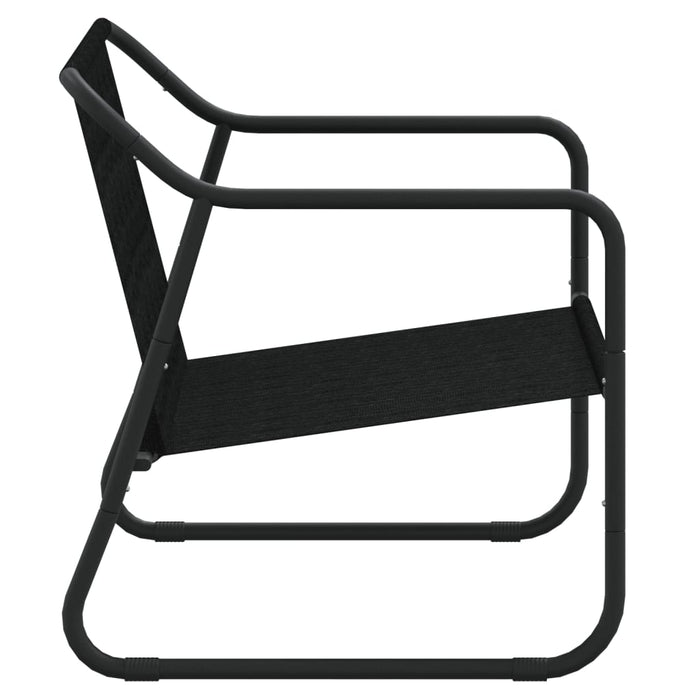 Panca da Giardino 2 Posti con Cuscino Antracite in Acciaio 364106