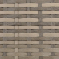 Poltrona da Giardino con Poggiapiedi Polyrattan Marrone Chiaro 364114