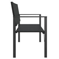Panca da Giardino a 2 Posti in Polyrattan Nero 364121