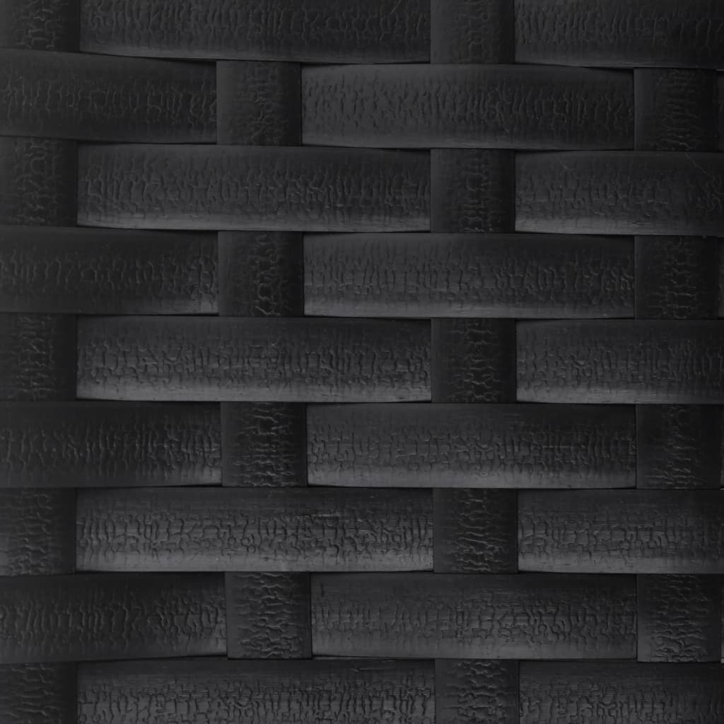 Panca da Giardino a 2 Posti in Polyrattan Nero 364121