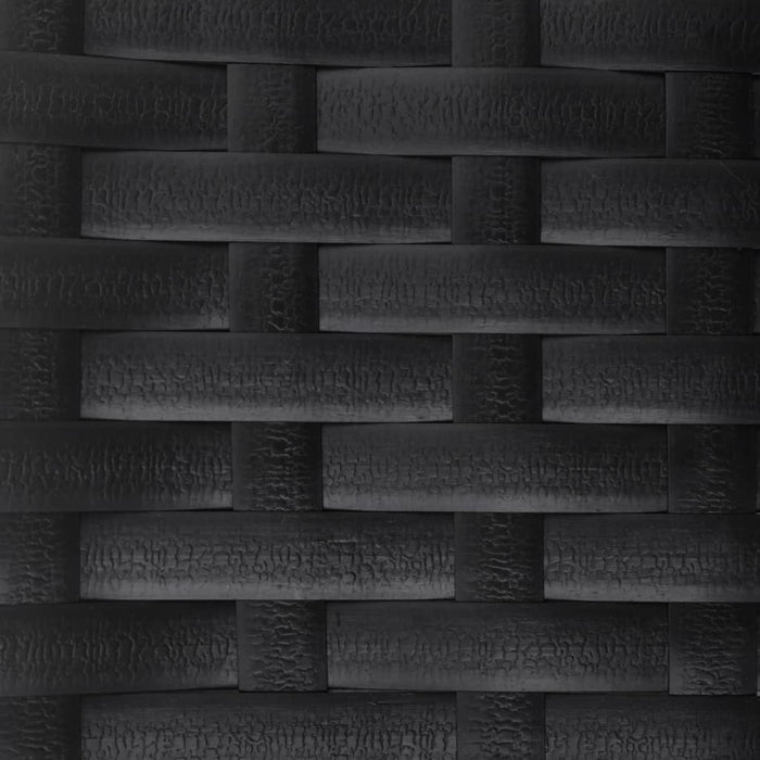 Panca da Giardino a 2 Posti in Polyrattan Nero 364121