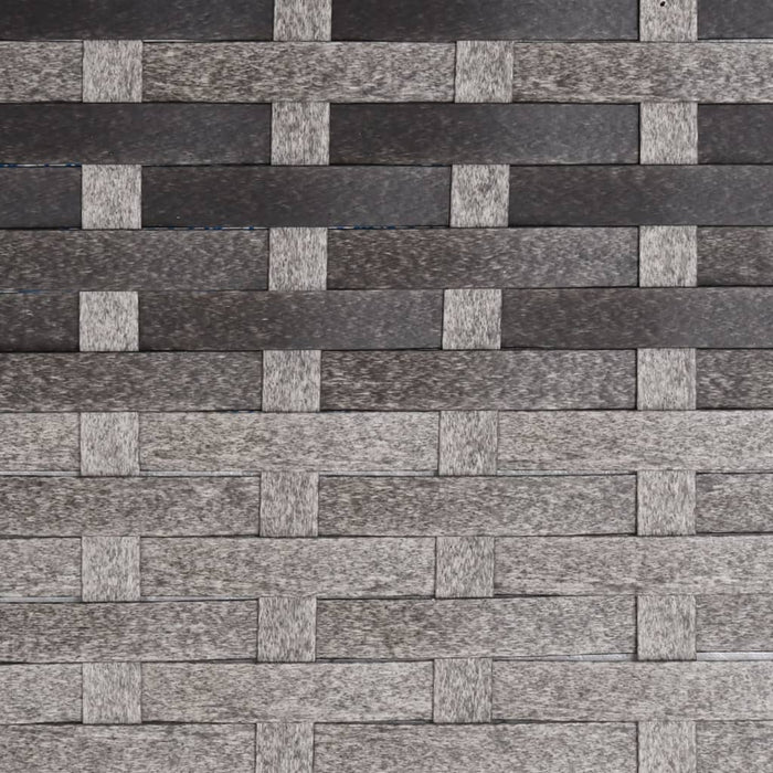 Panca da Giardino a 2 Posti in Polyrattan Grigio 364122