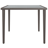 Tavolo da Giardino Grigio 48x48x37 cm in Acciaio 364125