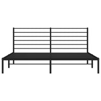 Giroletto con Testiera in Metallo Nero 193x203 cm 352325