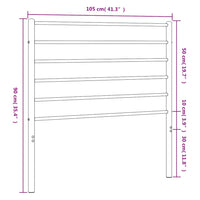 Testiera in Metallo-Testiera in Ferro-Testata Nero 100 cm 540416