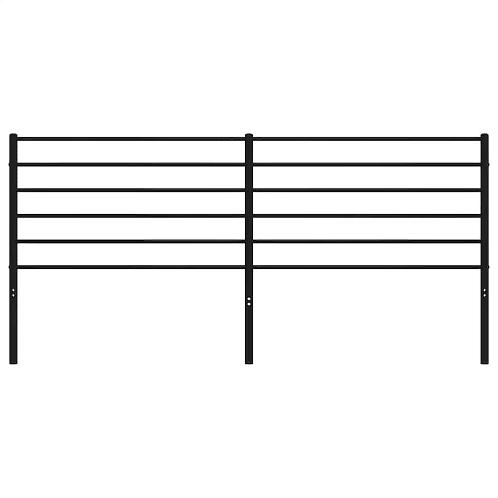 Testiera in Metallo Nero 180 cm 352355