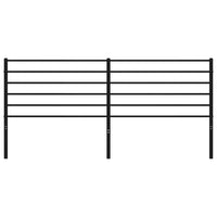 Testiera in Metallo Nero 180 cm 352355