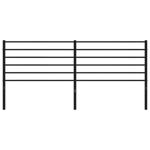 Testiera in Metallo Nero 180 cm 352355