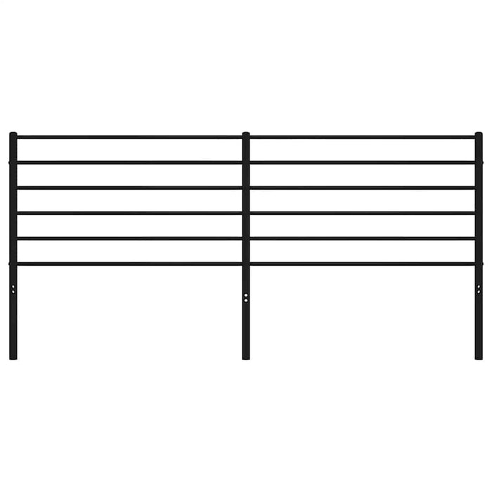 Testiera in Metallo Nero 180 cm 352355
