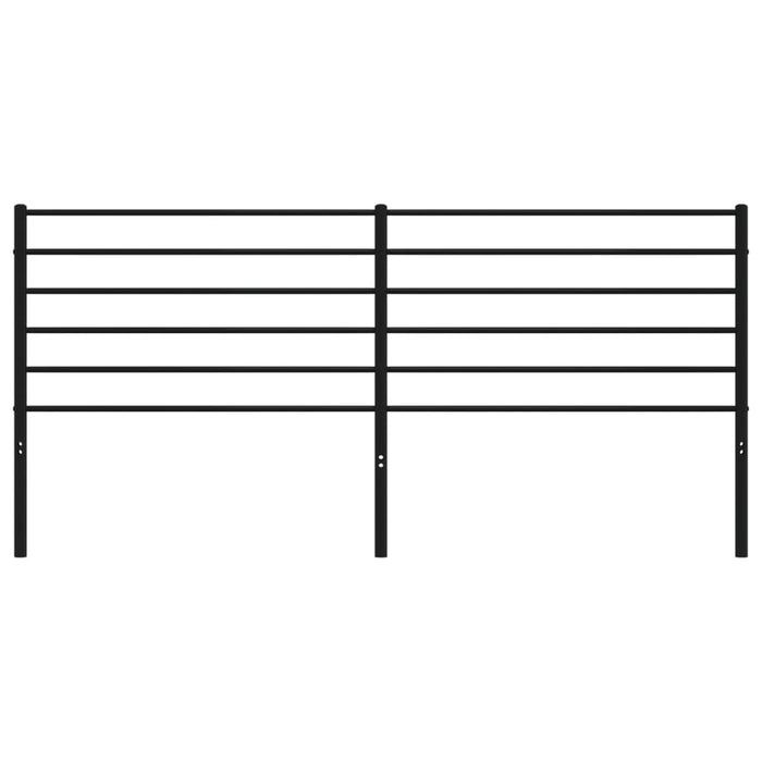 Testiera in Metallo Nero 200 cm 352357