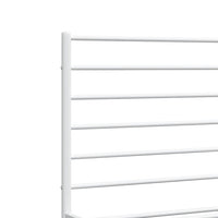 Giroletto con Testiera Metallo Bianco 140x190 cm 352368