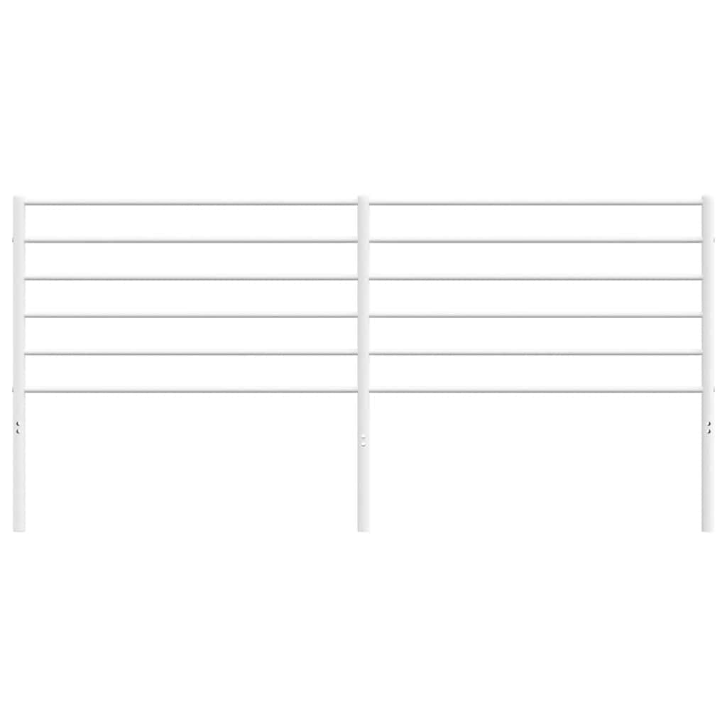 Testiera in Metallo Bianco 200 cm 352406