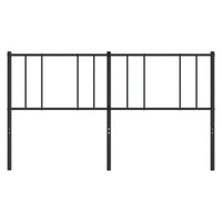 Testiera in Metallo Nero 200 cm 352518