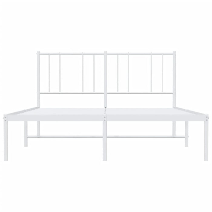 Giroletto con Testiera Metallo Bianco 120x190 cm