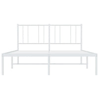 Giroletto con Testiera Metallo Bianco 140x200 cm 352530