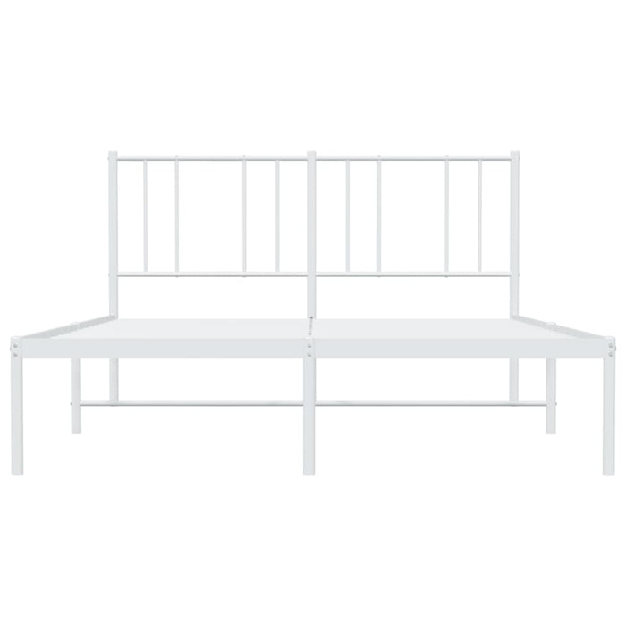 Giroletto con Testiera Metallo Bianco 140x200 cm 352530