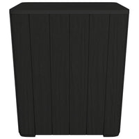 Tavolo da Giardino con Coperchio Rimovibile Polipropilene Nero 364152