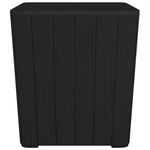 Tavolo da Giardino con Coperchio Rimovibile Polipropilene Nero 364152