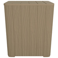 Tavolo da Giardino con Coperchio Polipropilene Marrone Chiaro 364153