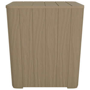 Tavolo da Giardino con Coperchio Polipropilene Marrone Chiaro 364153