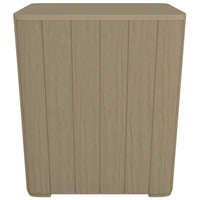 Tavolo da Giardino con Coperchio Polipropilene Marrone Chiaro 364153