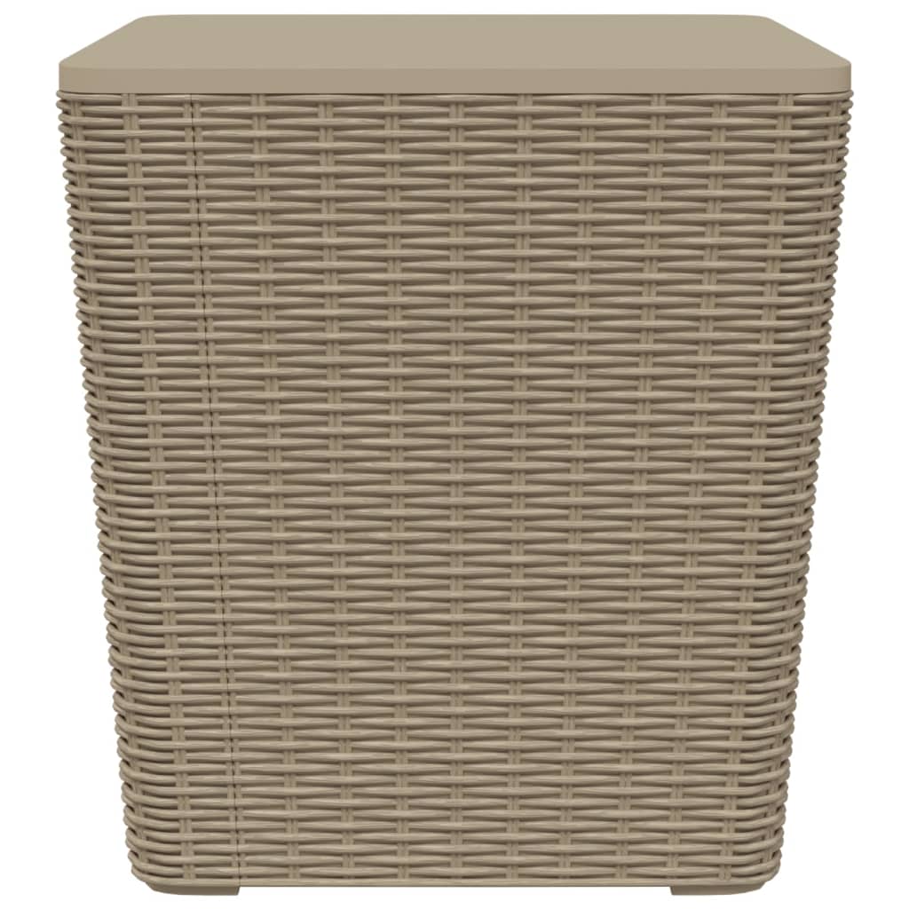 Tavolo da Giardino con Coperchio Polipropilene Marrone Chiarocod mxl 81945